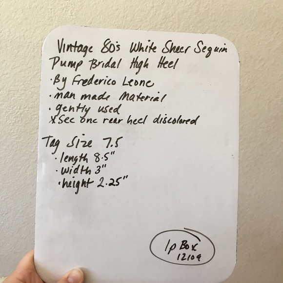 80s Sequin Beaded Bridal Cocktail Pump High Heels - Picture 10 of 10